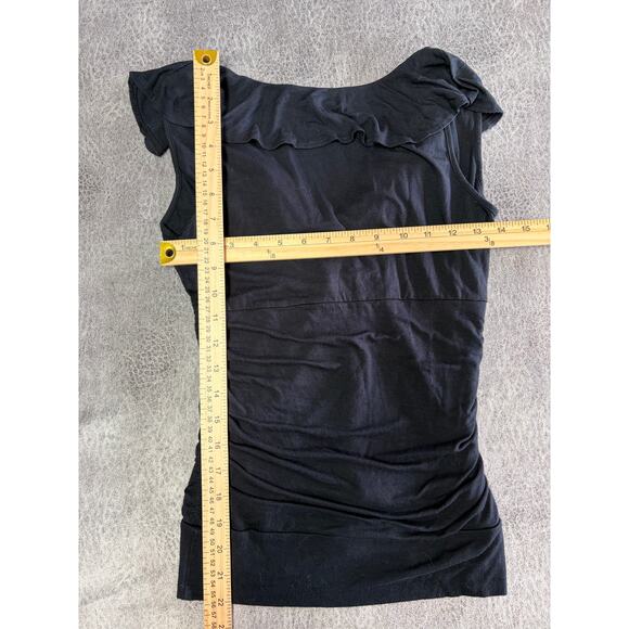 Y2k Moa Moa Ruffled Body Con Top - Picture 4 of 4